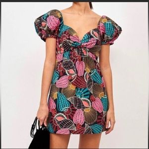 Farm Rio Shell Mix Mini Dress